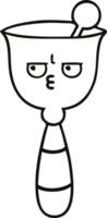 line drawing cartoon school bell png