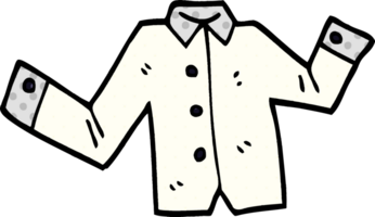 camisa de negócios de desenho animado png