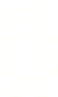 disegno del gesso del robot png