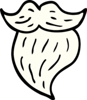 cartoon doodle white beard png