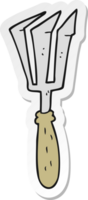 sticker of a cartoon gardening tool png