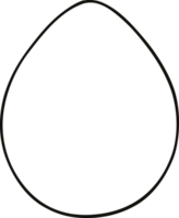 quirky line drawing cartoon egg png