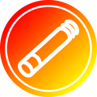 lit cigarette circular in hot gradient spectrum png