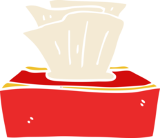 cartoon doodle box of tissues png