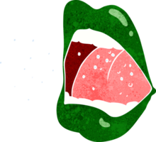 bouche d'éternuement de dessin animé png