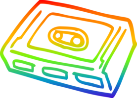 regenboog helling lijn tekening tekenfilm retro plakband cassette png