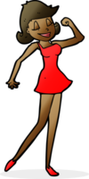 cartoon woman with can do attitude png
