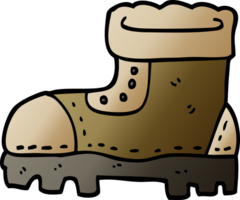 cartoon doodle work boot png