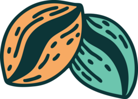 ícone de estilo tatuagem de grãos de café png