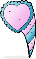symbole de coeur d'amour de dessin animé png
