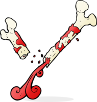 gross broken bone cartoon png