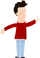 homem dos desenhos animados aconselhando cautela png