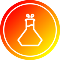 expérience scientifique circulaire dans le spectre de gradient chaud png