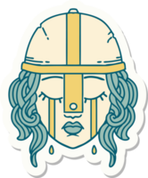 crying human fighter sticker png