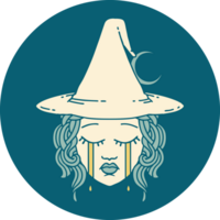 crying human witch character icon png