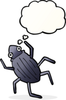 cartoon bug with thought bubble png