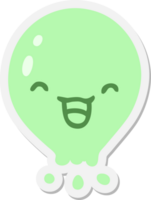 cute cartoon jellyfish sticker png