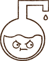 experimento científico dibujo al carboncillo png