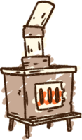 desenho de giz queimador de log png