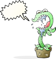 speech bubble cartoon carnivorous plant png