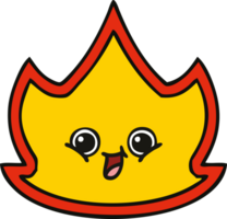 cute cartoon fire png