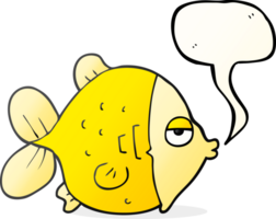 habla burbuja dibujos animados gracioso pescado png