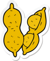 sticker of a cartoon peanuts png
