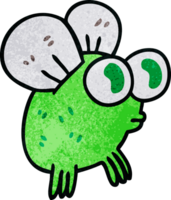 quirky hand drawn cartoon fly png