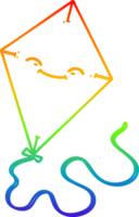 arc-en-ciel, gradient, ligne, dessin, dessin animé, cerf-volant png