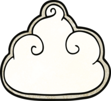 cartoon doodle cloud symbol png