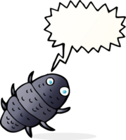 insecto de dibujos animados con burbujas de discurso png