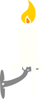 cartoon doodle of a candle stick png