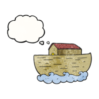 thought bubble textured cartoon noah's ark png