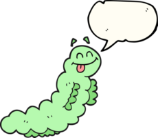 speech bubble cartoon caterpillar png