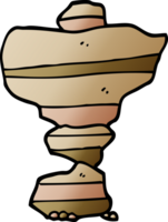 cartoon doodle of stacked stones png