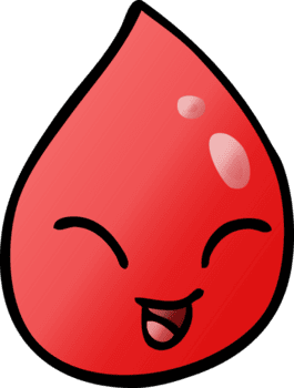 Cartoon-Doodle-Blutstropfen png