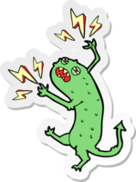 sticker of a cartoon little monster png