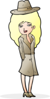 cartoon female spy png