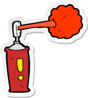 sticker of a cartoon spray can png