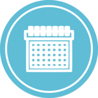 ícone circular de calendário mensal png