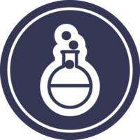 science experiment circular icon png