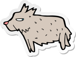 sticker of a cartoon terrier png