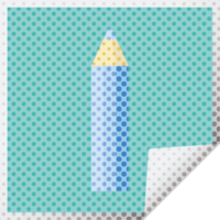 blue coloring pencil graphic square sticker png