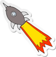 sticker of a cartoon spaceship png