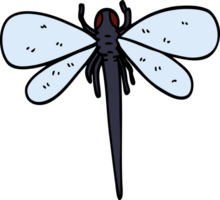cartoon doodle dragonfly png