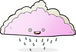 nuvola di pioggia dei cartoni animati png