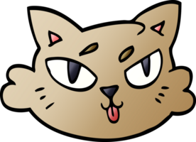 cartoon doodle of a cats face png