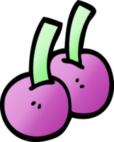 gradient illustration cartoon cherries png