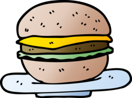 gradient illustration cartoon burger png