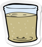 Aufkleber eines Cartoon-Whiskyglases png